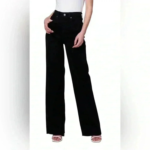 Blank NYC New NWT Franklin Ribcage Black High Rise Jeans Size 27 - Picture 1 of 7